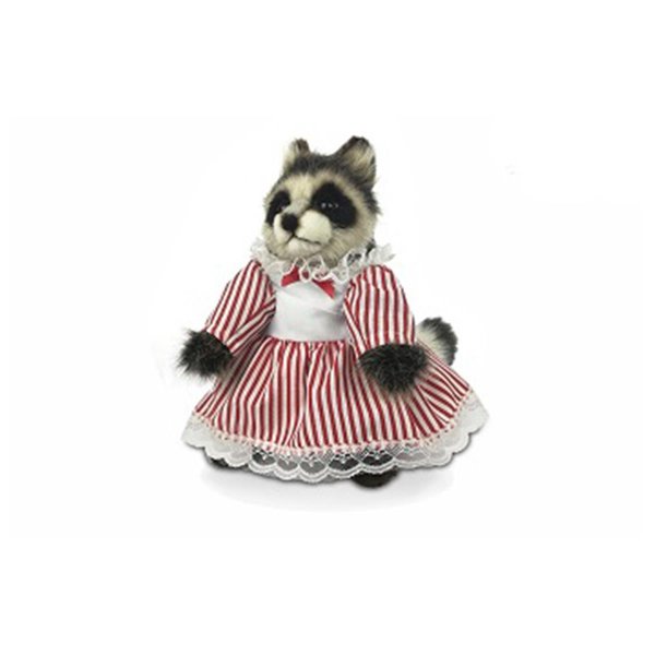 Hansa 9 in. Raccoon Girl Plush Toys 7836